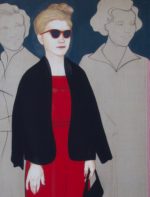 Tanja. Aquarell auf Leinen. Tempera. 170x80cm. 2018