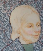 Zusammen. Aquarell auf Stoff. Tempera. 100cm. 2021 – Bild 2