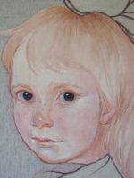 Fahrrad. Aquarell auf Stoff. Tempera. 150x90cm. 2020 – Bild 2