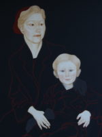 Tanja und Valja. Malerei. Aquarell. Tempera auf Stoff, 140x90cm, 2016