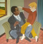 Kinder kennen keinen Rassismus (noch ohne Rahmen), Öl, 117 x 122 cm, 2021