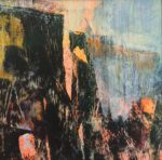 "bastion", 9,5 x 9,5 cm, Acryl auf Papier