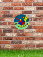 Bemalter Wandteller (Porzellan)