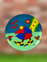 Bemalter Wandteller (Porzellan) – Bild 2