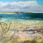 Landschaftsmalerei in Öl auf Holz