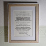 Der Mensch - handgeschriebenes Gedicht von Jan-Christian Petersen